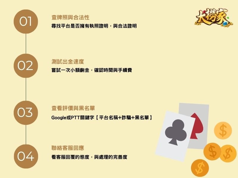 娛樂城安全篩選四步驟